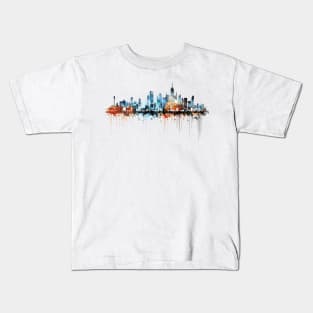 City Skylines Urbain World Fun Life Abstract Kids T-Shirt